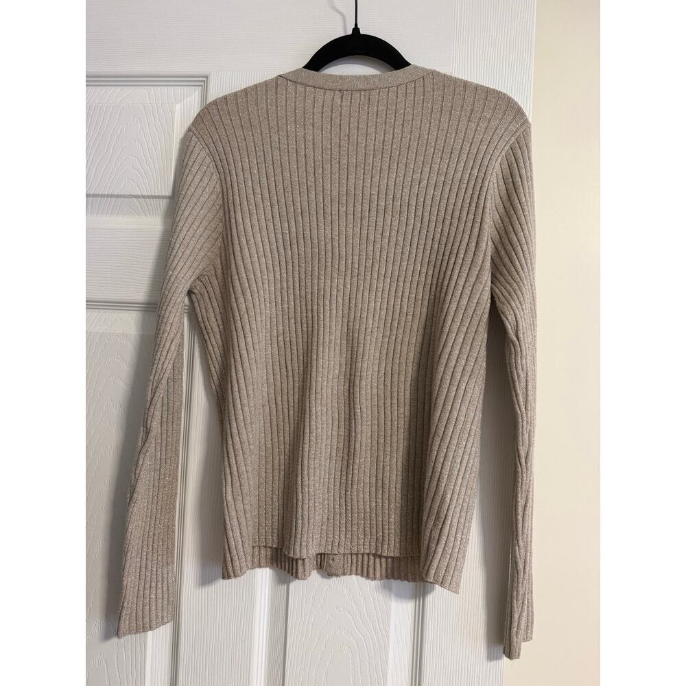 Gold Sparkly Cardigan Size XXl - Picture 4 of 5